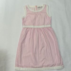 Vineyard Vines Girls Pink Seersucker Sleeveless Dress, Size 12
